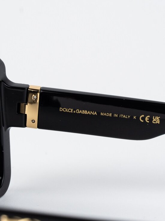D&G Women Sunglasses Black Grey DG6205 501/87 NEW AUTHENTIC main image 4